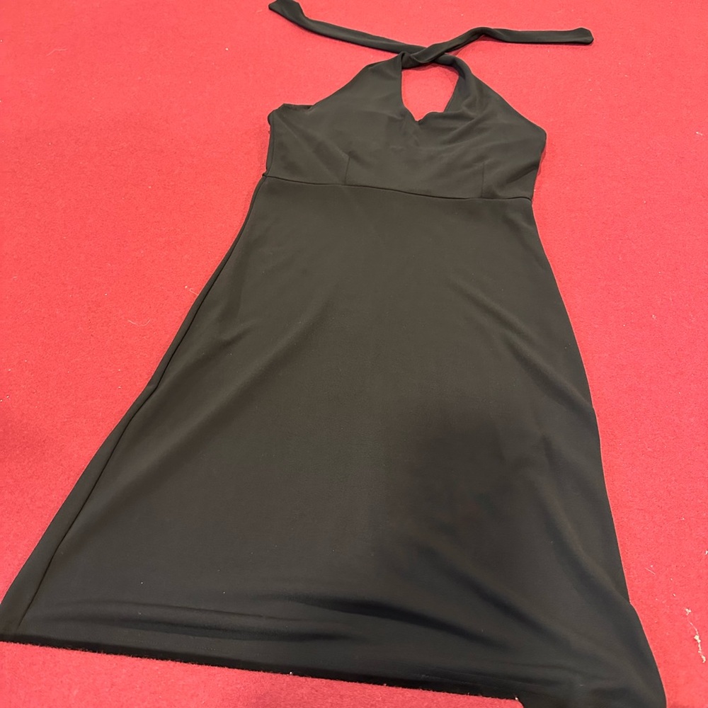 GAP Black Backless Halter Dress